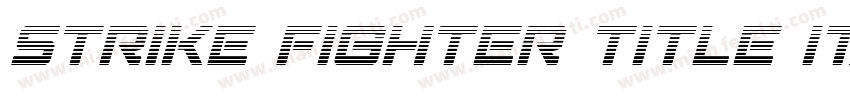 Strike Fighter Title Italic字体转换